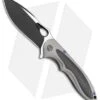 WE Knife Co. Zephyr Frame Lock Knife Gray Ti/CF (3.5" Black) 716E