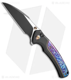 WE Knife Co. Ziffius Limited Edition Knife Black + Flamed Ti (3.7" Black)