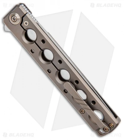 WE Knife Co. Zinker Miscreant Frame Lock Knife Champagne/Gold Ti (4" Satin) 913B 3 WE Knife Co. Zinker Miscreant Frame Lock Knife Champagne/Gold Ti (4" Satin) 913B - Image 3