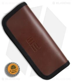 WE Knife Co. Leather Zippered Pouch (Brown) A-04 -We Knife Co Shop WE Knife Co leather zippered pouch brown BHQ 74757 er bottlecap
