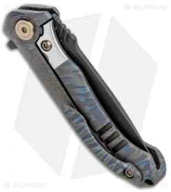 WE Knife Co. Anodyne Integral Frame Lock Knife FlamedTi/CF (2.35" Black SW) 914B -We Knife Co Shop WE Knife Co. Anodyne Integral FL Flamed Ti CF Black SW 914B BHQ 100857 jr side