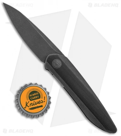 WE Knife Co. Black Void Opus Folding Knife Black Ti/G-10 (2.9" Black SW Chisel) 4 WE Knife Co. Black Void Opus Folding Knife Black Ti/G-10 (2.9" Black SW Chisel) - Image 4