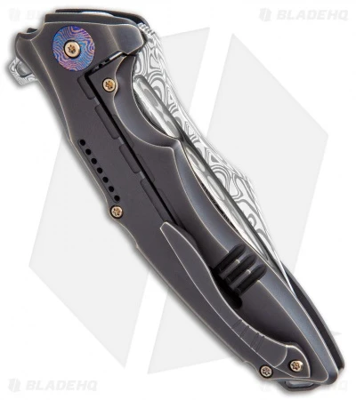 WE Knife Co. Chimera Frame Lock Knife Bronze/Ti (3.9" Damasteel) 814DS-2 3 WE Knife Co. Chimera Frame Lock Knife Bronze/Ti (3.9" Damasteel) 814DS-2 - Image 3