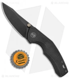 WE Knife Co. Degnan Gnar Frame Lock Knife Black Ti (2.78" Black SW) 917B -We Knife Co Shop WE Knife Co. Degnan Gnar FL Black Ti Black SW 917B BHQ 100859 jr bottlecap