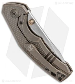 WE Knife Co. Degnan Gnar Frame Lock Knife Bronze Ti (2.78" Satin) 917A -We Knife Co Shop WE Knife Co. Degnan Gnar FL Bronze Ti Satin 917A BHQ 100858 jr side