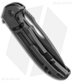 WE Knife Co. Ferrum Forge Minax Frame Lock Knife Black Titanium (3.5" Black SW) 6 WE Knife Co. Ferrum Forge Minax Frame Lock Knife Black Titanium (3.5" Black SW) -We Knife Co Shop WE Knife Co. Ferrum Forge Minax Frame Lock Knife Black Titanium 3.5 Black SW 2007C BHQ 115274 LS Side