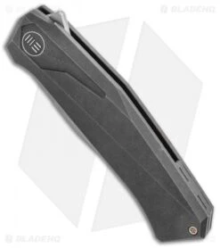 WE Knife Co. Gava Frame Lock Knife Black Titanium (3.25" BB Stonewash) -We Knife Co Shop WE Knife Co. Gava Frame Lock Knife Black Titanium 3.25 Stonewash