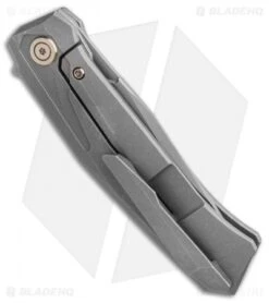 WE Knife Co. Gava Frame Lock Knife Gray Titanium (3.25" BB Stonewash) -We Knife Co Shop WE Knife Co. Gava Frame Lock Knife Gray Titanium 3.25 Stonewash 2006A BHQ 106982 LS Side