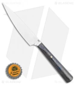 WE Knife Co. Kitchen Yakula 4.5" Paring Knife Titanium/CF Black + Blue 2013A -We Knife Co Shop WE Knife Co. Kitchen Yakula 8.5 Chefs Knife TitaniumCF Black Blue 2013A BHQ 117964 LS Bottlecap