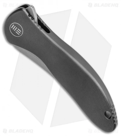 WE Knife Co. Mini Synergy Flipper Knife Black Titanium (3" SW Tanto) 2012B 2 WE Knife Co. Mini Synergy Flipper Knife Black Titanium (3" SW Tanto) 2012B - Image 2