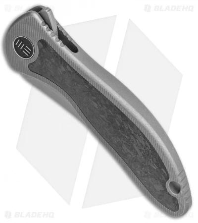 WE Knife Co. Mini Synergy Tanto Knife Ti/Shredded CF (3" Stonewash) 2012CF-A 2 WE Knife Co. Mini Synergy Tanto Knife Ti/Shredded CF (3" Stonewash) 2012CF-A - Image 2