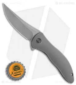 WE Knife Co. Mini Synergy Trailing Point Knife Titanium (3" Stonewash) 7 WE Knife Co. Mini Synergy Trailing Point Knife Titanium (3" Stonewash) -We Knife Co Shop WE Knife Co. Mini Synergy Flipper Knife Titanium 3 SW Trailing 2011A BHQ 117957 LS Bottlecap