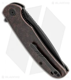 WE Knife Co. Practic Liner Lock Knife Copper (3.3" Black Stonewash M390) -We Knife Co Shop WE Knife Co. Practic Liner Lock Knife Copper 3.3in Black Stonewash M390 809F BHQ 113486 LS Side