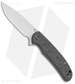 WE Knife Co. Practic Liner Lock Knife Marble CF (3.3" Stonewash M390)