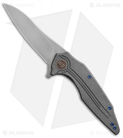 WE Knife Co. Bullit Frame Lock Knife Gray Ti (3.5 Hand Satin) 806C 1 WE Knife Co. Bullit Frame Lock Knife Gray Ti (3.5 Hand Satin) 806C