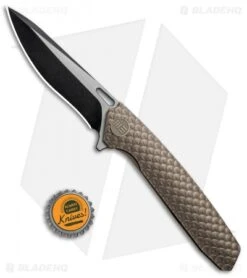 WE Knife Co. 604L Frame Lock Knife Bronze Titanium (3.8" Black, Satin) 7 WE Knife Co. 604L Frame Lock Knife Bronze Titanium (3.8" Black, Satin) -We Knife Co Shop WE Knife FL Black Satin Ti Bronze WE604L BHQ 67600 jr bottlecap 2