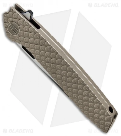 WE Knife Co. 604L Frame Lock Knife Bronze Titanium (3.8" Black, Satin) 2 WE Knife Co. 604L Frame Lock Knife Bronze Titanium (3.8" Black, Satin) - Image 2