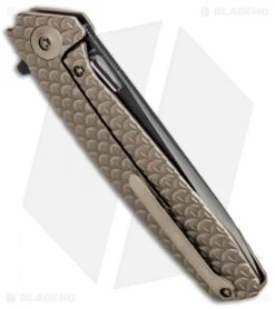 WE Knife Co. 604K Frame Lock Knife Bronze Titanium (3.8" Black, Satin) 6 WE Knife Co. 604K Frame Lock Knife Bronze Titanium (3.8" Black, Satin) -We Knife Co Shop WE Knife FL Satin Black Ti Bronze WE604K BHQ 67601 jr side 3