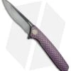 WE Knife Co. 604N Frame Lock Knife Purple Titanium (3.8" Satin, Black)