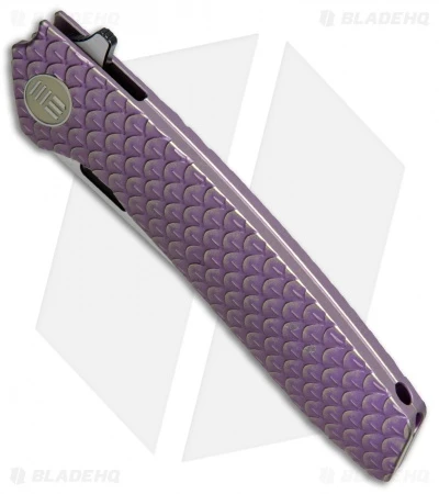 WE Knife Co. 604T Frame Lock Tanto Knife Purple Titanium (3.8" Black, Satin) 2 WE Knife Co. 604T Frame Lock Tanto Knife Purple Titanium (3.8" Black, Satin) - Image 2