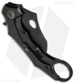 WE Knife Co. 708G Karambit Frame Lock Knife Black Ti (3.6" Black) -We Knife Co Shop WE Knife Karambit Ti Black Black 708G BHQ 68702 jr side