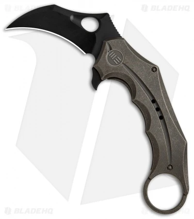 WE Knife Co. 708E Karambit Frame Lock Knife Bronze Ti (3.6" Black) 1 WE Knife Co. 708E Karambit Frame Lock Knife Bronze Ti (3.6" Black)