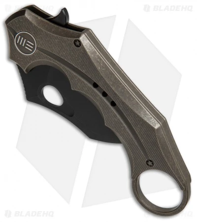 WE Knife Co. 708E Karambit Frame Lock Knife Bronze Ti (3.6" Black) 2 WE Knife Co. 708E Karambit Frame Lock Knife Bronze Ti (3.6" Black) - Image 2