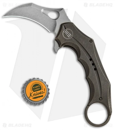 WE Knife Co. 708F Karambit Frame Lock Knife Bronze Ti (3.6" Stonewash) 4 WE Knife Co. 708F Karambit Frame Lock Knife Bronze Ti (3.6" Stonewash) - Image 4