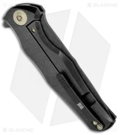 WE Knife Co. 601BSW Frame Lock Knife Black Titanium (3.75" Black SW) -We Knife Co Shop WE Knife Ti Black Black 601I BHQ 36142 jr side