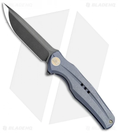 WE Knife Co. 601H Frame Lock Knife Blue Titanium (3.75" Black) 1 WE Knife Co. 601H Frame Lock Knife Blue Titanium (3.75" Black)
