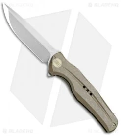 WE Knife Co. 601R Frame Lock Knife Bronze Titanium (3.75" Bead Blast)