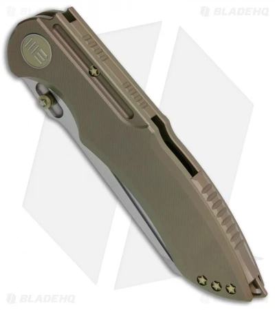 WE Knife Co. 620J Frame Lock Knife Bronze Titanium (4" Stonewash) 2 WE Knife Co. 620J Frame Lock Knife Bronze Titanium (4" Stonewash) - Image 2