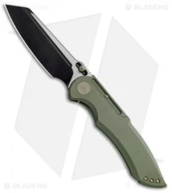 WE Knife Co. 620E Frame Lock Knife Green Titanium (4" Black)