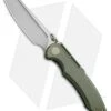 WE Knife Co. 620F Frame Lock Knife Green Titanium (4" Stonewash)