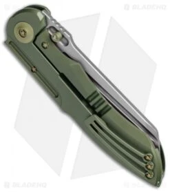 WE Knife Co. 620F Frame Lock Knife Green Titanium (4" Stonewash) -We Knife Co Shop WE Knife Ti Green SW 620F BHQ 51894 jr side