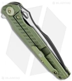 WE Knife Co. 612E Frame Lock Knife Green Titanium (4" Black/Satin) 5 WE Knife Co. 612E Frame Lock Knife Green Titanium (4" Black/Satin) -We Knife Co Shop WE Knife Ti Green TT Black 612E BHQ 51533 jr side 2