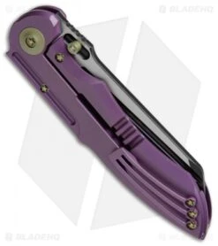 WE Knife Co. 620A Frame Lock Knife Purple Titanium (4" Black) -We Knife Co Shop WE Knife Ti Purple Black 620A BHQ 51889 jr side
