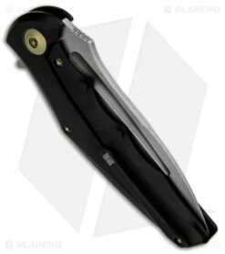 WE Knife Co. 608H Frame Lock Knife Black Titanium (4" Stonewash) -We Knife Co Shop WE Knife Titanium BLACK SW 608H BHQ 49808 jr side