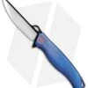 WE Knife Co. 606A Frame Lock Knife Blue Titanium (3.5" Two-Tone)