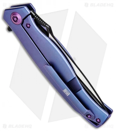 WE Knife Co. 606A Frame Lock Knife Blue Titanium (3.5" Two-Tone) 3 WE Knife Co. 606A Frame Lock Knife Blue Titanium (3.5" Two-Tone) - Image 3