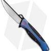 WE Knife Co. 606CFA Frame Lock Knife CF/Blue Ti (3.5" Two-Tone)