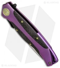 WE Knife Co. 606CFD Frame Lock Knife CF/Purple Ti (3.5" Two-Tone) 5 WE Knife Co. 606CFD Frame Lock Knife CF/Purple Ti (3.5" Two-Tone) -We Knife Co Shop WE Knife Titanium CF PURPLE Two Tone 606CFD BHQ 49800 jr spine