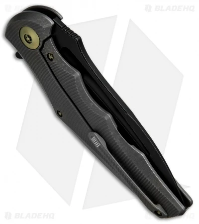 WE Knife Co. 608C Tanto Frame Lock Knife Gray Titanium (4" Black SW) 3 WE Knife Co. 608C Tanto Frame Lock Knife Gray Titanium (4" Black SW) - Image 3