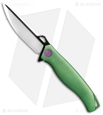 WE Knife Co. 606B Frame Lock Knife Green Titanium (3.5" Two-Tone) 1 WE Knife Co. 606B Frame Lock Knife Green Titanium (3.5" Two-Tone)