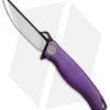 WE Knife Co. 606D Frame Lock Knife Purple Titanium (3.5" Two-Tone)