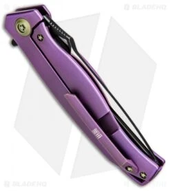 WE Knife Co. 606D Frame Lock Knife Purple Titanium (3.5" Two-Tone) 5 WE Knife Co. 606D Frame Lock Knife Purple Titanium (3.5" Two-Tone) -We Knife Co Shop WE Knife Titanium PURPLE Two Tone 606D BHQ 49796 jr side
