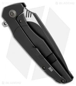 WE Knife Co. Nitida Frame Lock Knife Black Ti/CF (3.5" Black SW) 707E -We Knife Co Shop WE Knives nitida blk ti cf sw 707E BHQ 72350 dl side