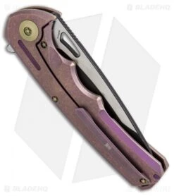 WE Knife Co. 611A Frame Lock Knife Purple Titanium (3.75" Two-Tone) -We Knife Co Shop WE knife co 611A purple ti two tone BHQ 50377 er side