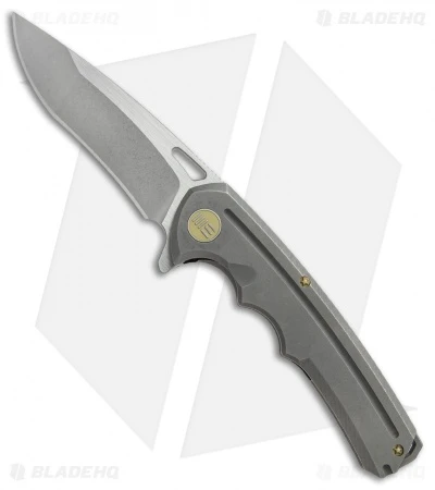 WE Knife Co. 611H Frame Lock Knife Titanium (3.75" Stonewash) 1 WE Knife Co. 611H Frame Lock Knife Titanium (3.75" Stonewash)