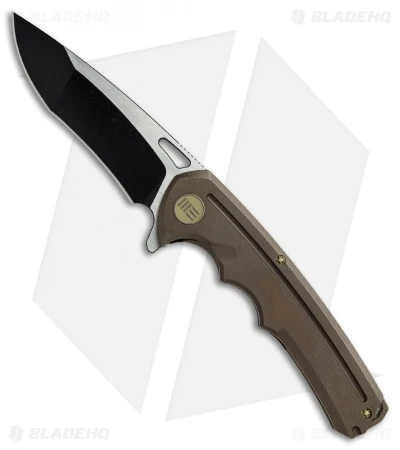 WE Knife Co. 611I Frame Lock Knife Bronze Titanium (3.75" Two-Tone) 1 WE Knife Co. 611I Frame Lock Knife Bronze Titanium (3.75" Two-Tone)